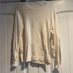 J. Crew Ivory Knit Sweater